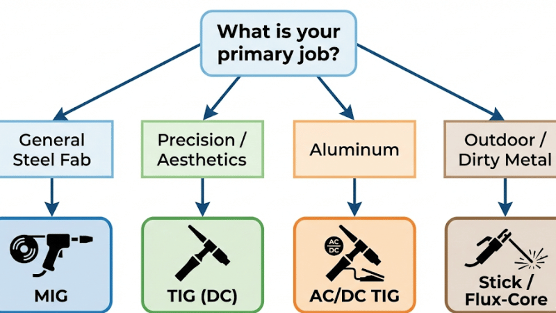 Decision Flowchart If You Weld X, Buy Y
