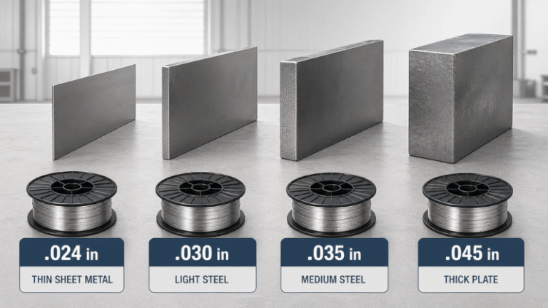 MIG Wire Size Chart by Metal Thickness