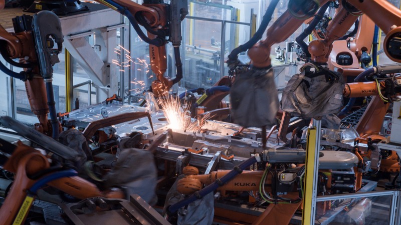 Industrial turnkey manufacturing project showing integrated design, production, and assembly processes