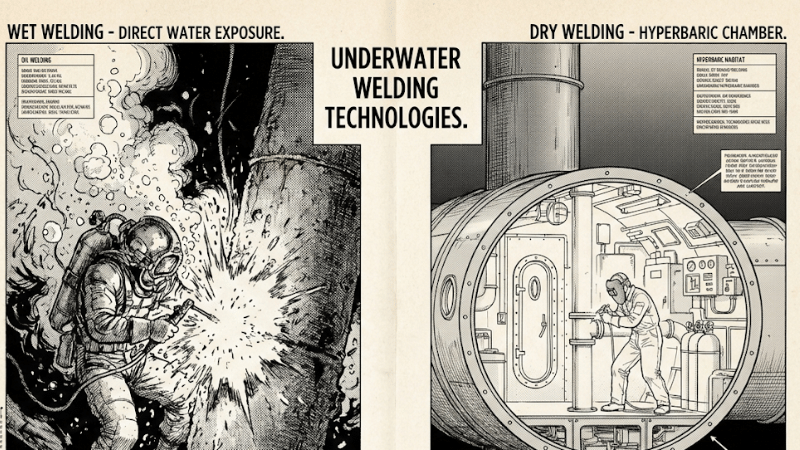 wet welding and dry welding